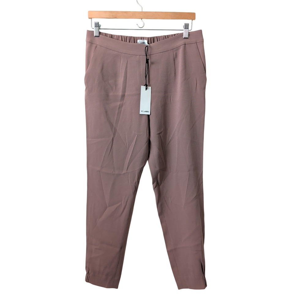 R Label The Reset Modern Jogger Desert Sand Relaxed Taper Pants Mauve Medium NEW